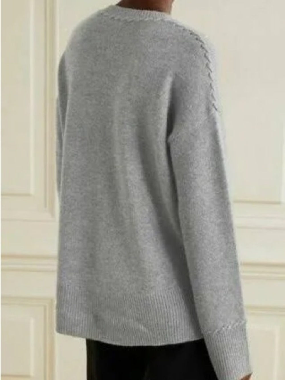 Theory Karenia Whipstitche Super Soft Thick 100% Cashmere Sweater Large NWOT - Picture 2 of 11